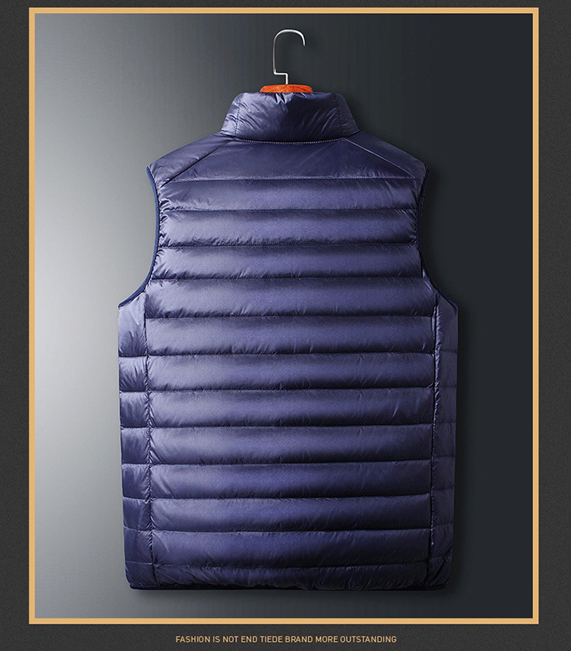 Men's And Women's Vest Coat Short Light Vest Stand Collar Top - enhanced image 9