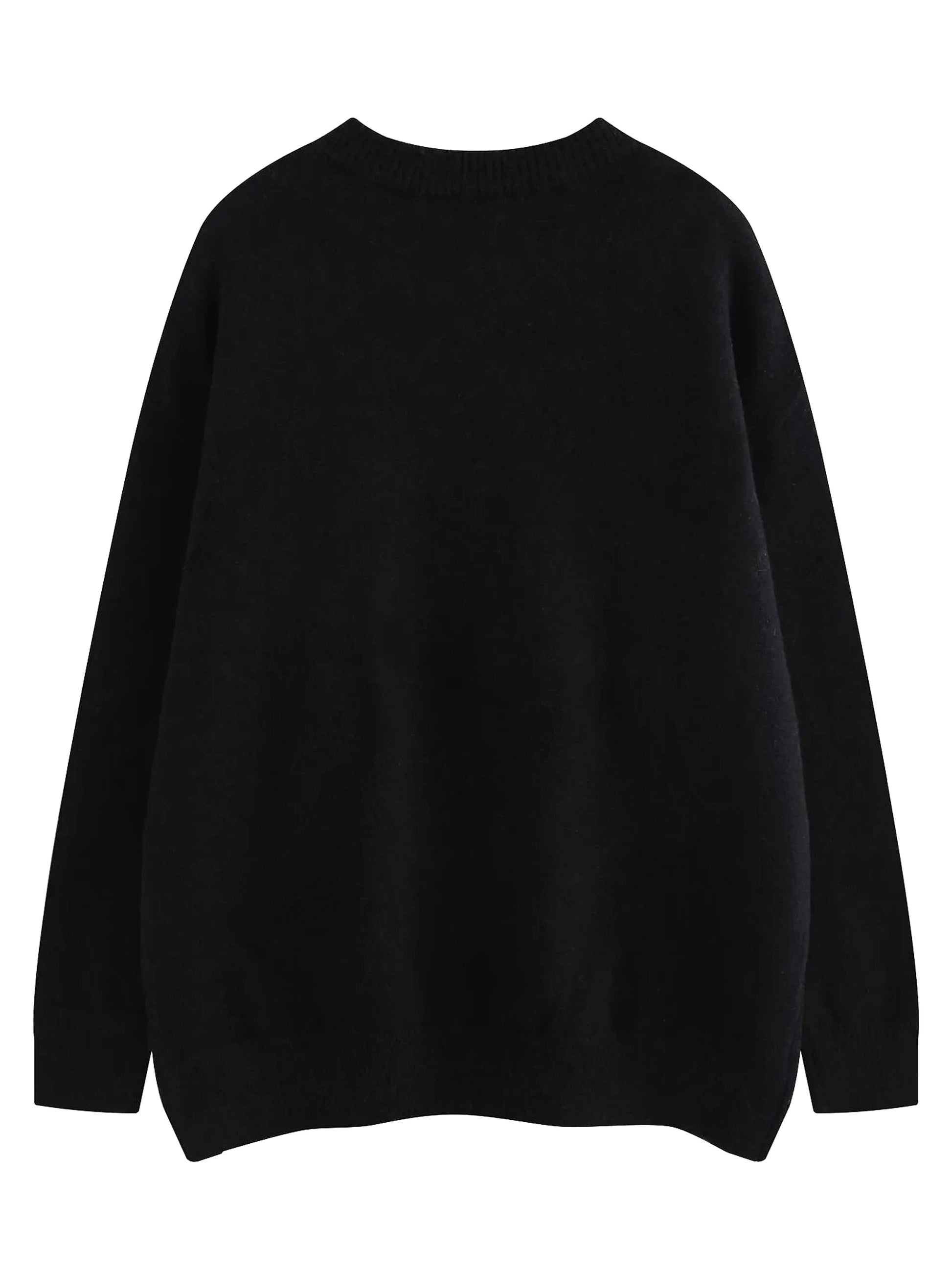 Men's Artistic Eye Graphic Long Sleeve Sweater - enhanced image 9