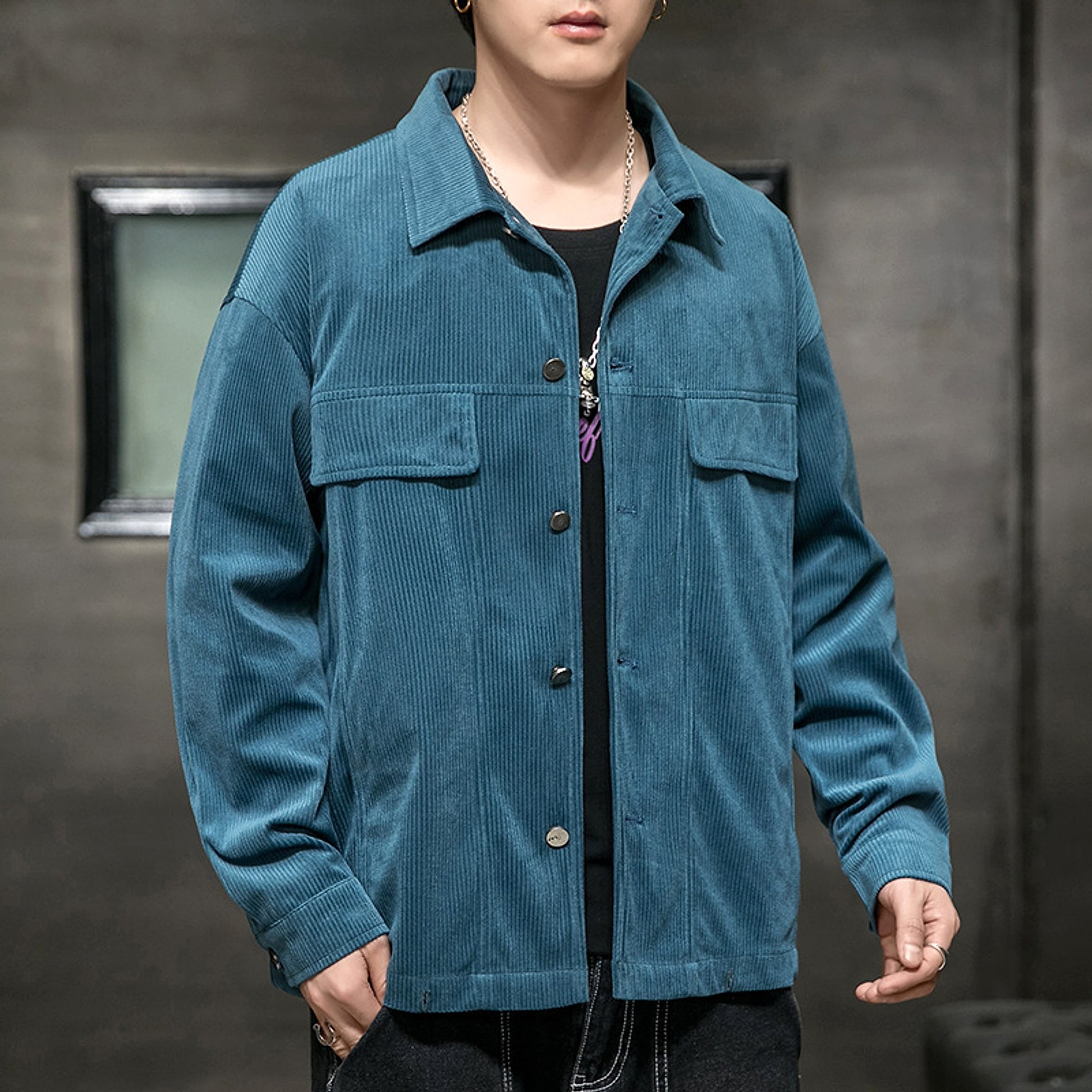 Men's College Student Casual  Jacket - enhanced image 9