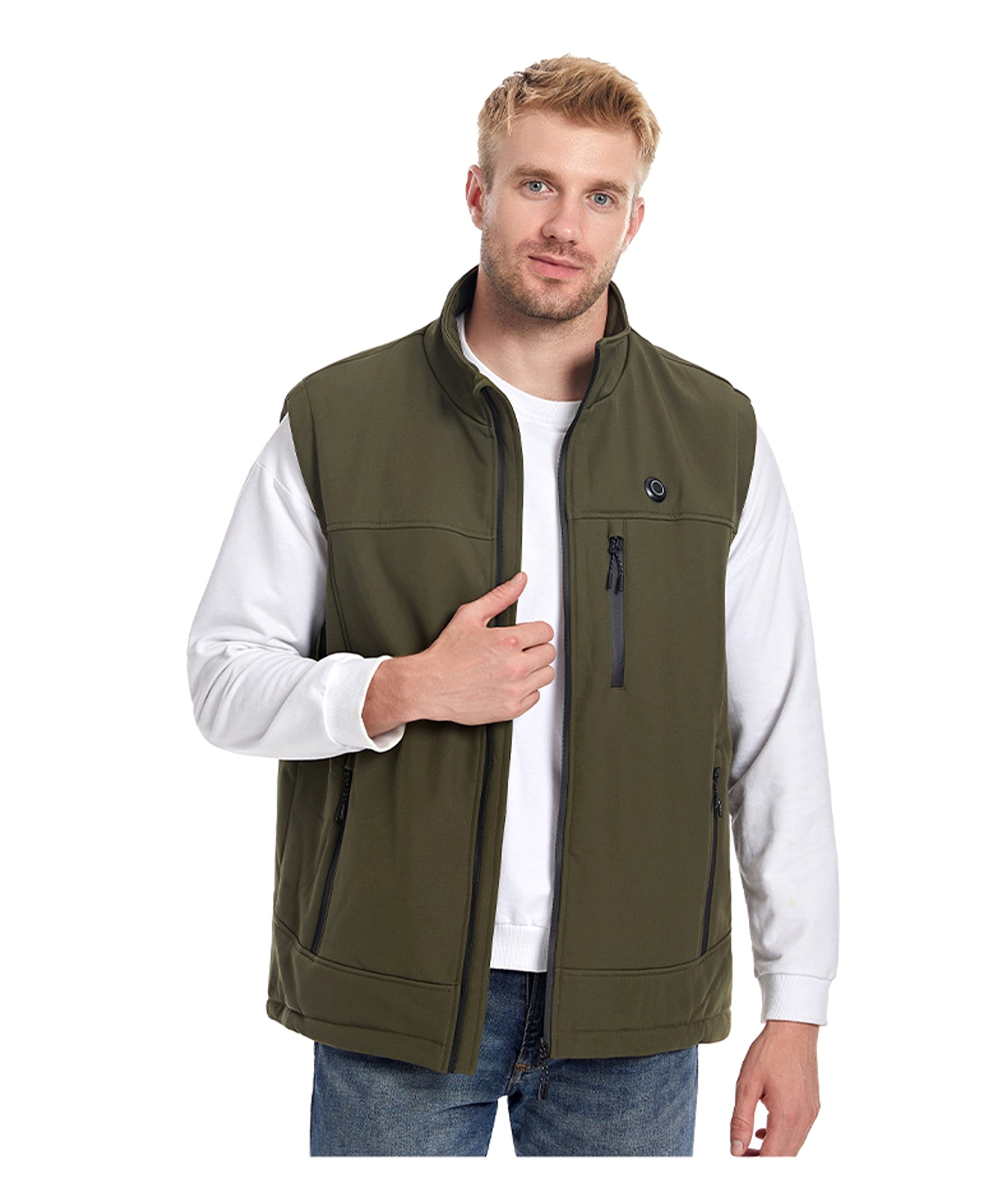 Men's Heated Softshell Vest – Rechargeable Thermal Outdoor Sportswear - enhanced image 9