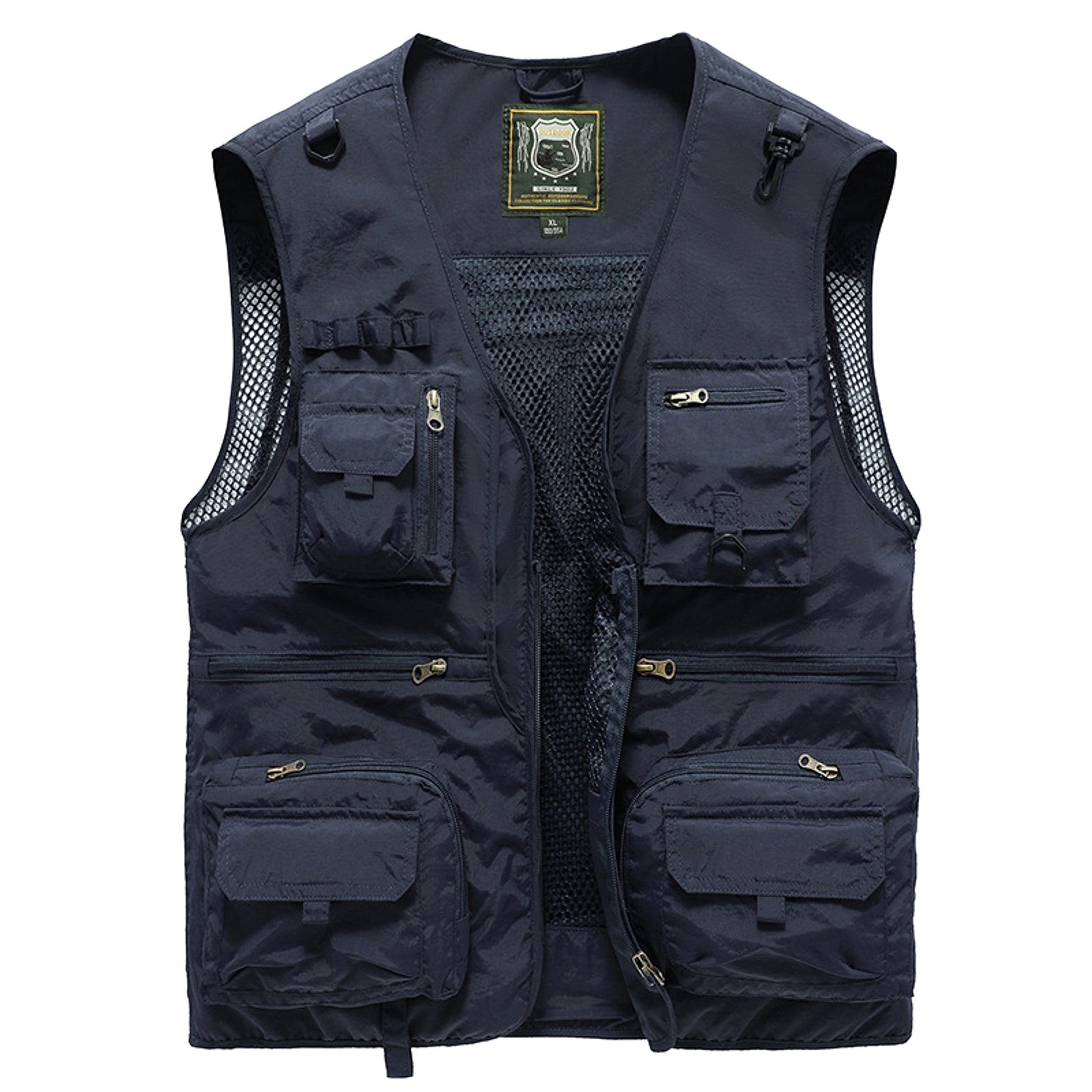 Safari waistcoat multi-pocket men jacket - enhanced image 9