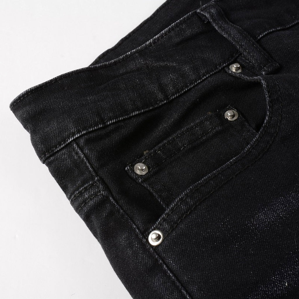 Men's Paisley Patch Street Jeans - enhanced image 9