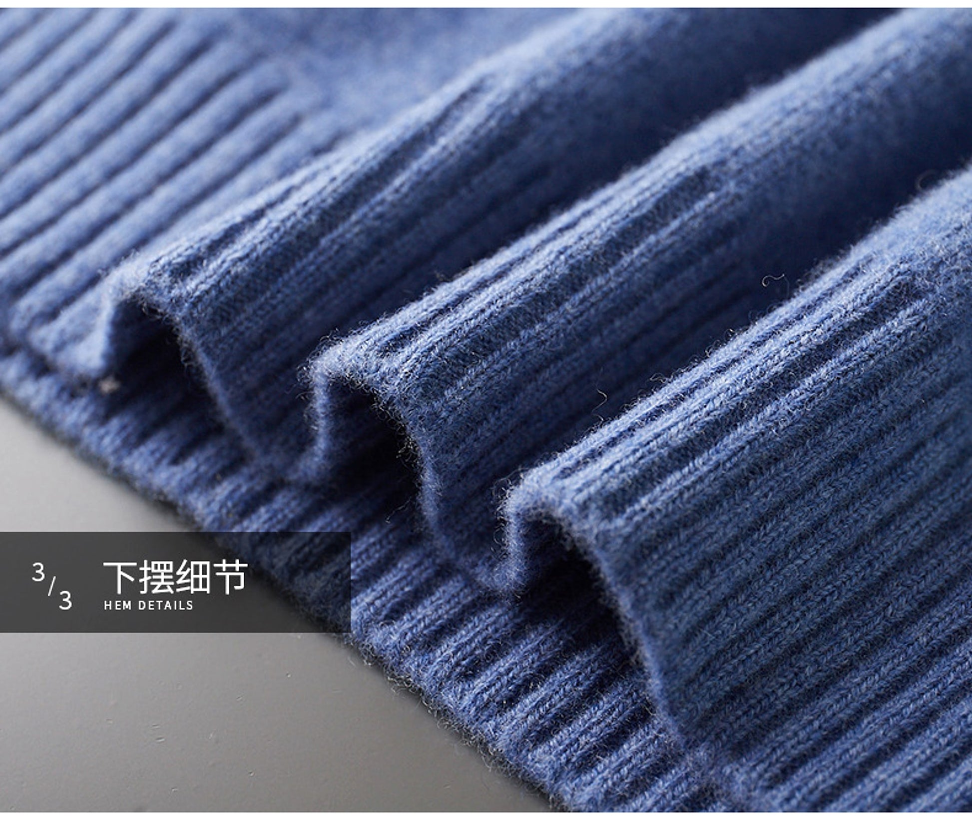 Mock Neck Sweater Men's Pure Wool - enhanced image 9