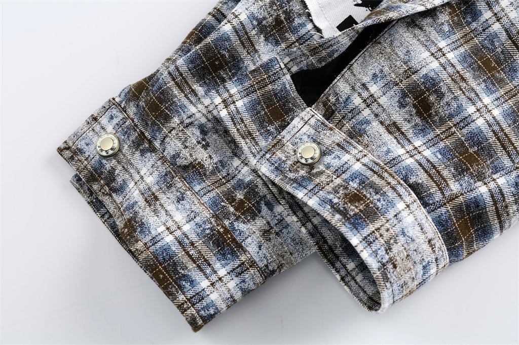 Plaid DressShirt For Women - enhanced image 9