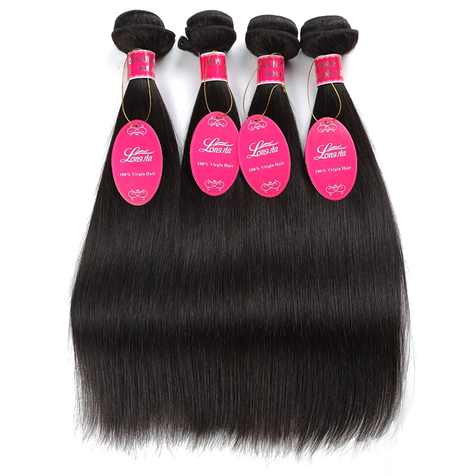 Real human hair straight wave human hair hair curtain natural color wig hair extension - enhanced image 9