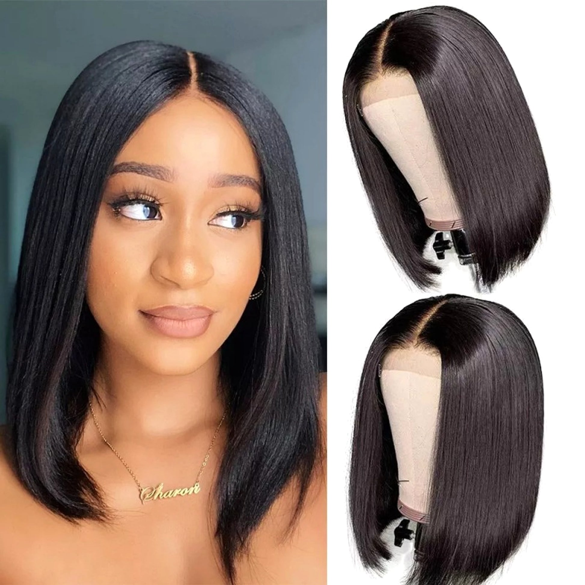 LuxeWave - Real Lace Headband Human Hair Silk - enhanced image 9