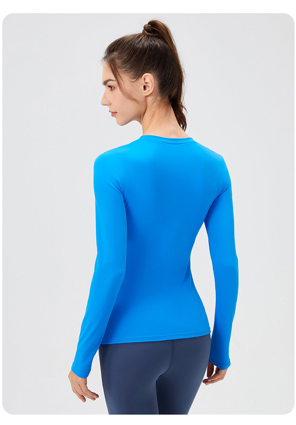 T. Skinny Slimming Nude Feel High Elastic Yoga Leggings Workout Clothes - enhanced image 9