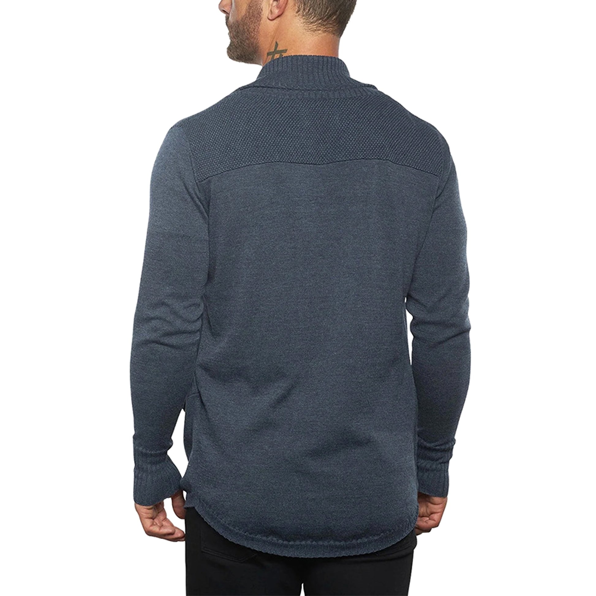 Solid Color Cardigan Sweater With Pockets Casual Men's Long-sleeved - enhanced image 9