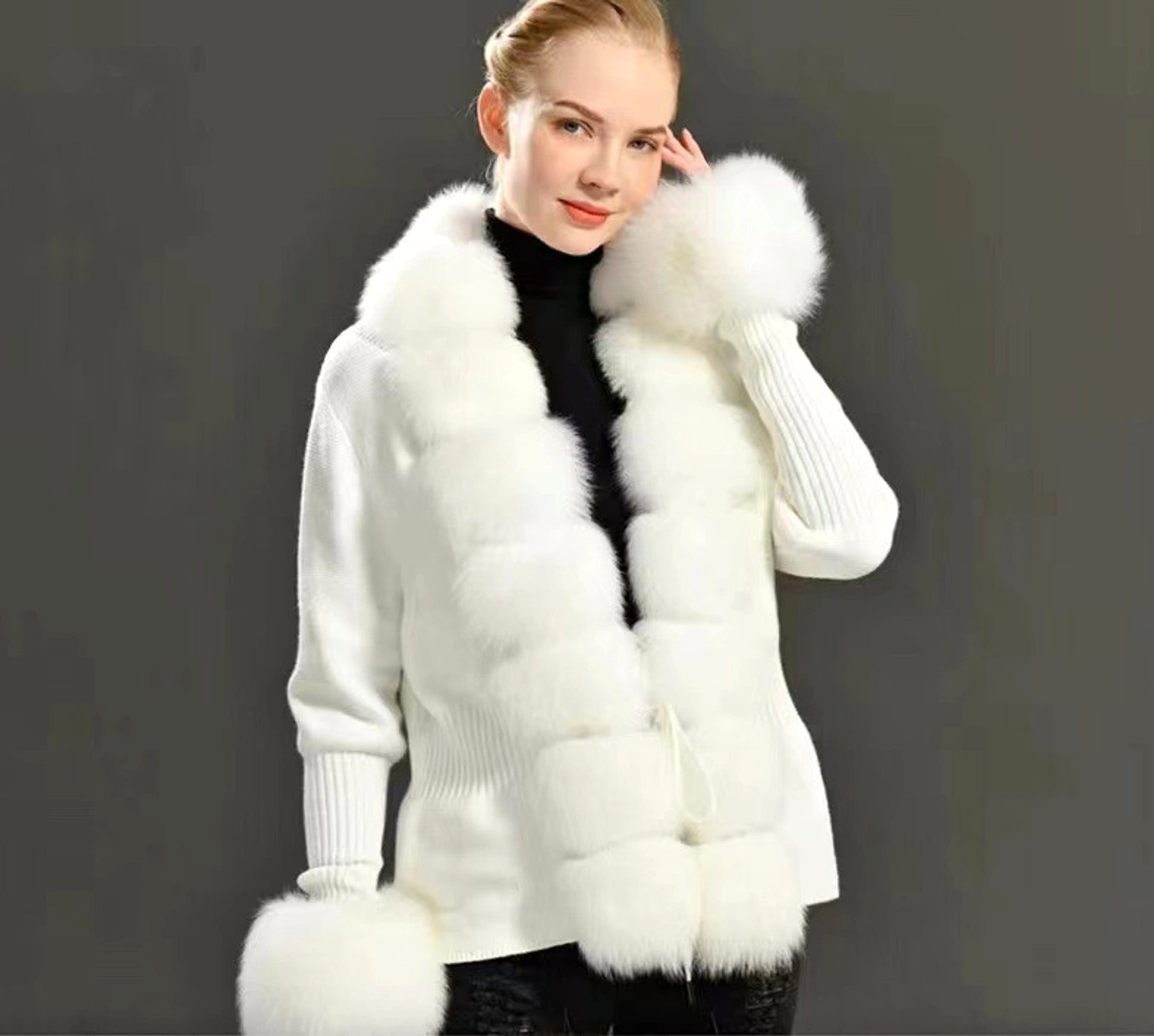 Placket Cuff Detachable Women's Jacket - enhanced image 9