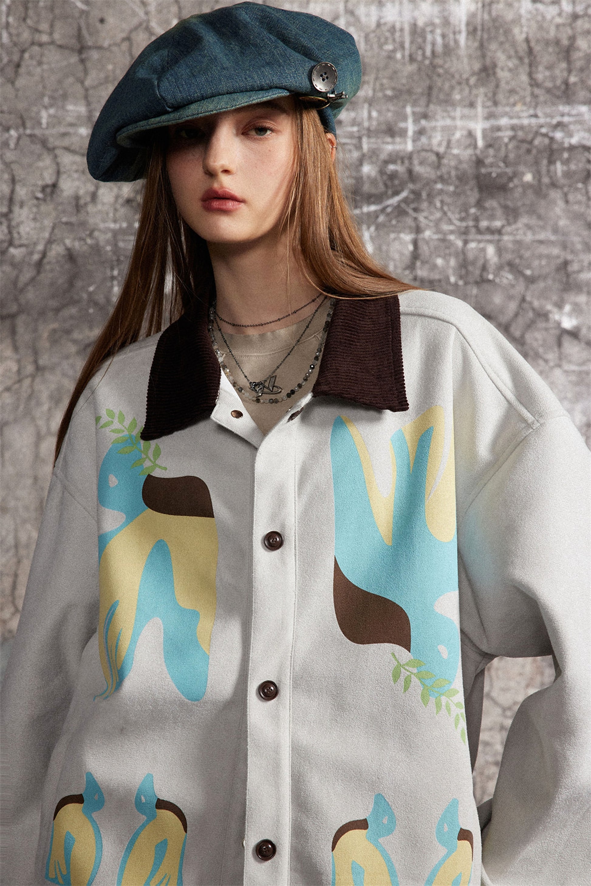 Stitching Contrast Color JacketWomen - enhanced image 9