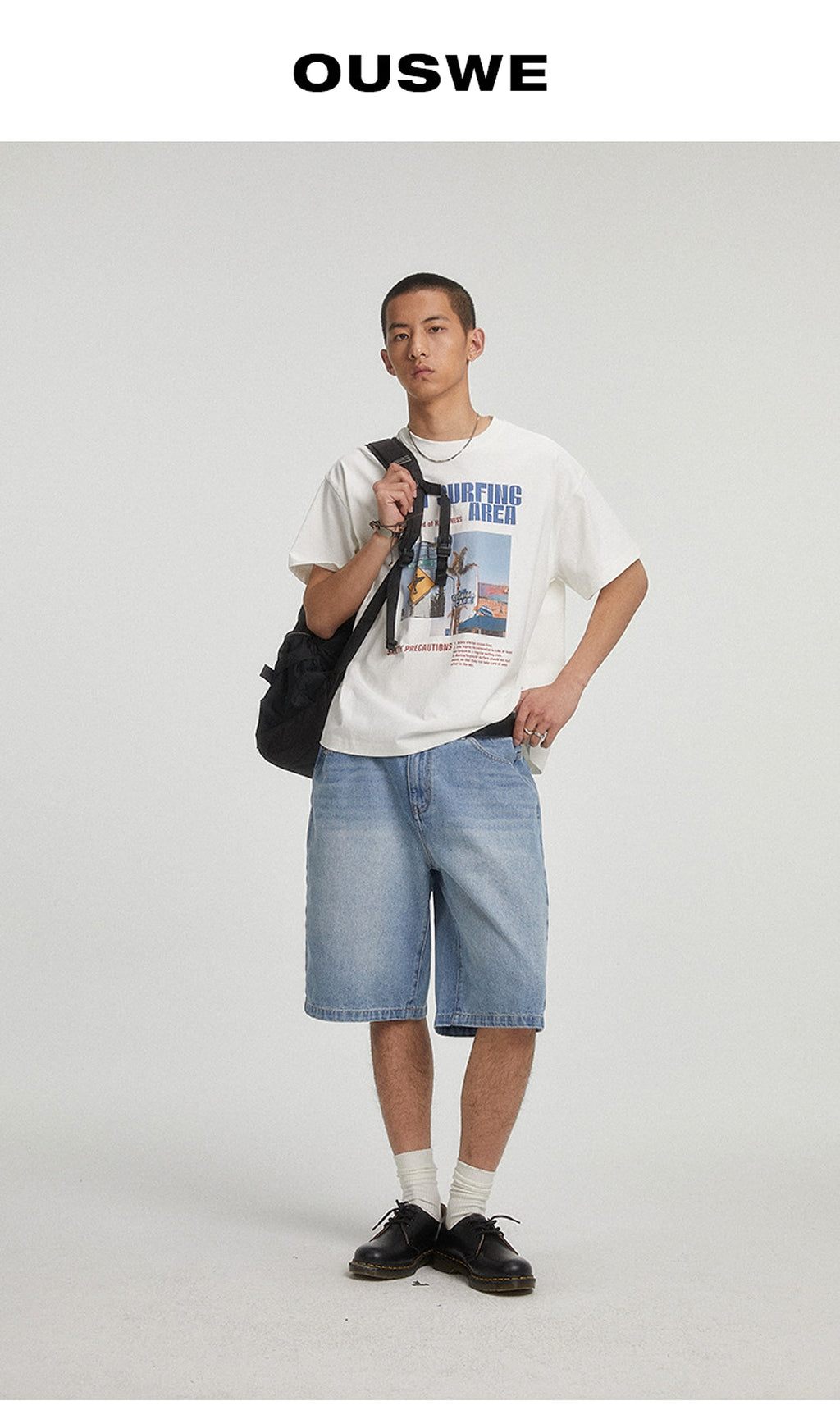 Summer New Print Short Sleeve Trendy Japanese T-Shirt Men - enhanced image 9
