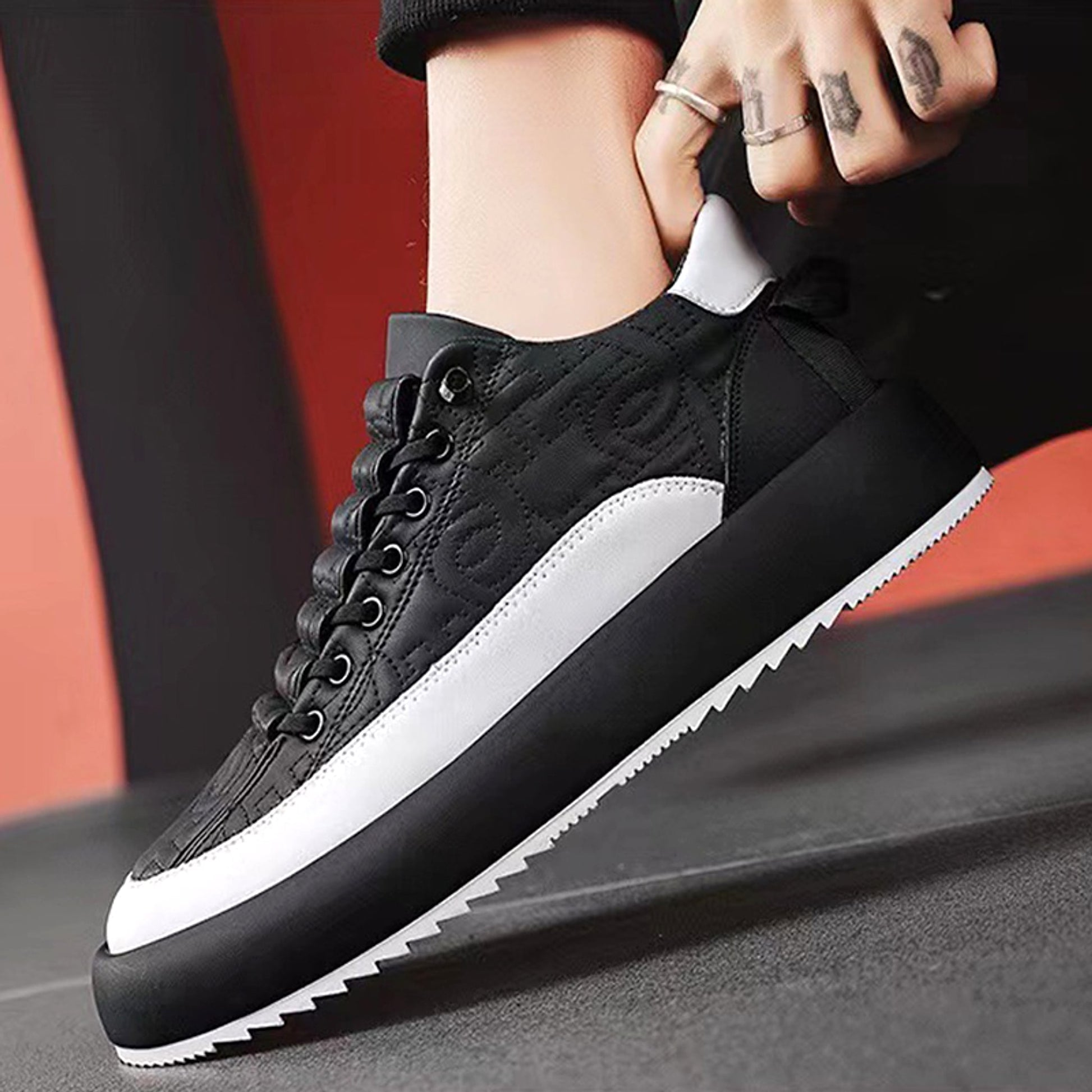 Sports Shoes Casual Lace Up Sneakers For Men - enhanced image 9