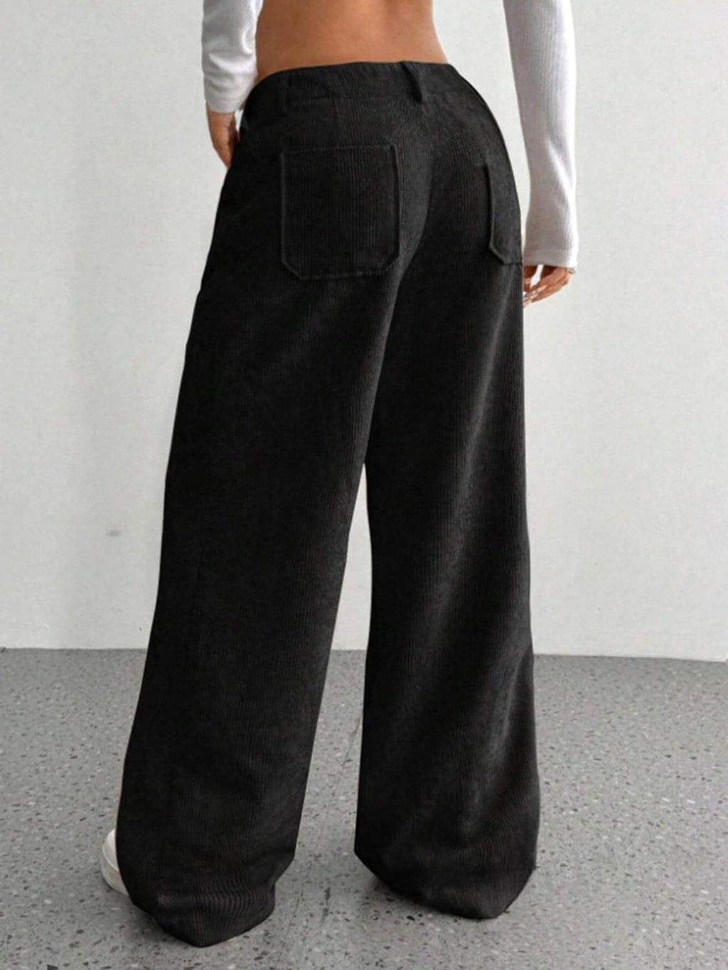 Wide Leg Pants with Pockets - enhanced image 9
