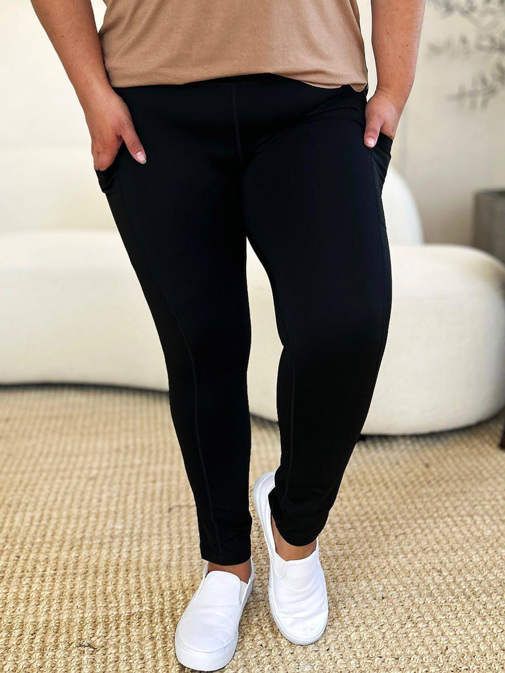 Wide Waistband Sports Leggings - enhanced image 9