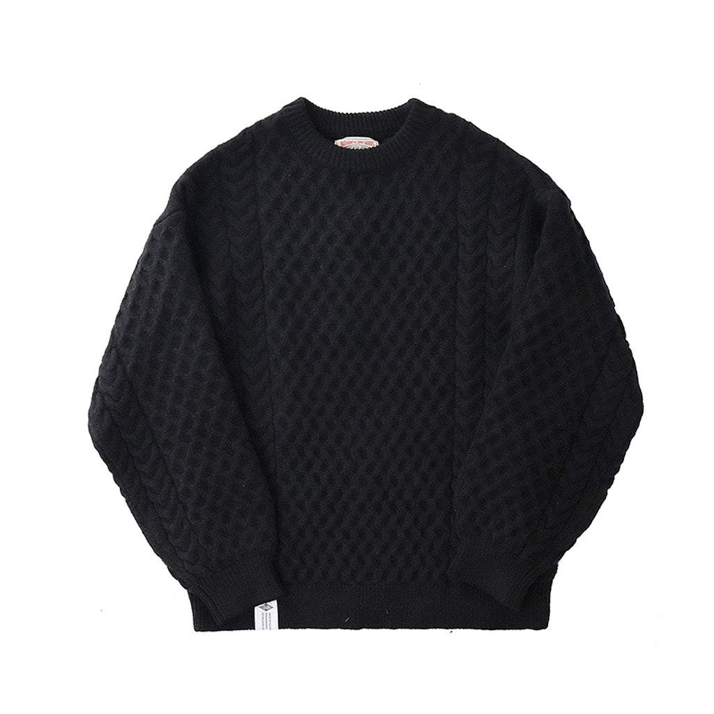 Winter Thickened Knitting Retro Lantern Sleeve Plus Size Loose Casual Sweater - enhanced image 9