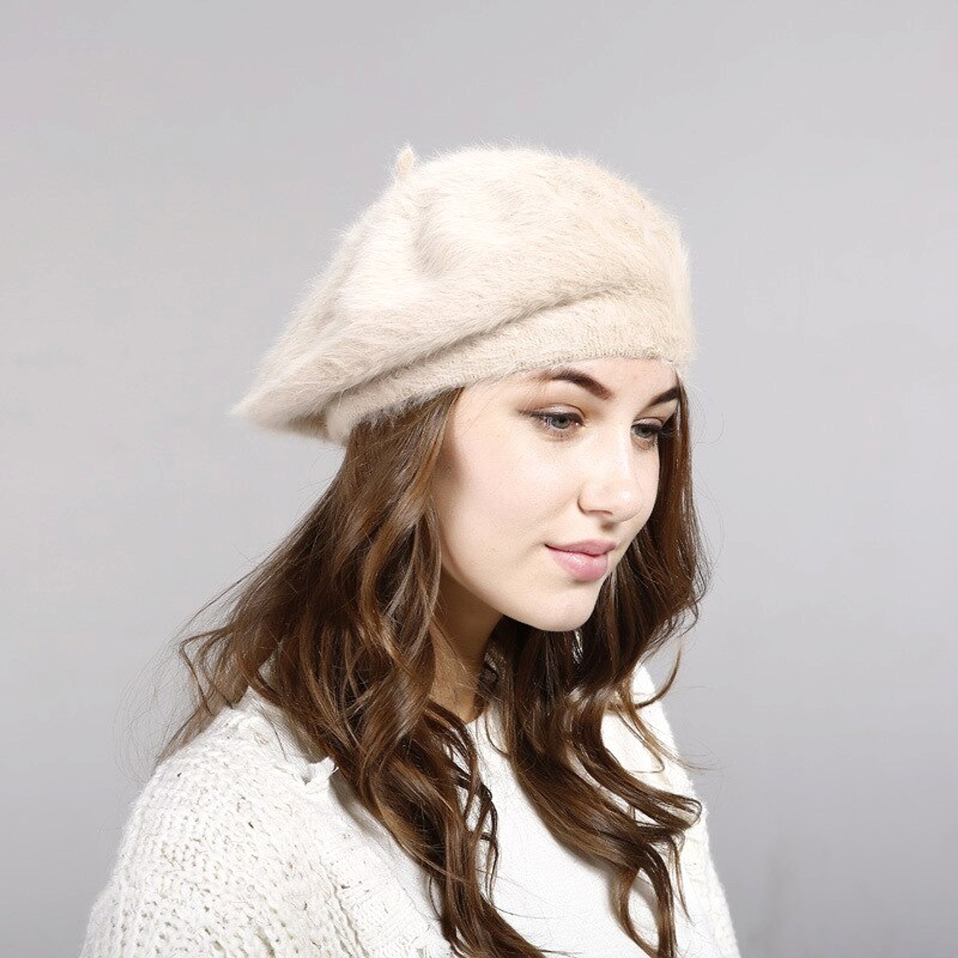 Women's Solid Color Wool Hat - enhanced image 9