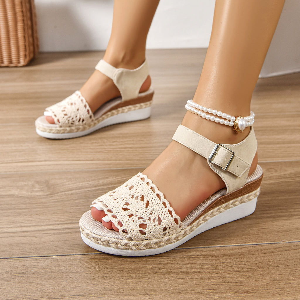 25 Edition – Boho Platform Buckle Wedge Sandals - enhanced image 10
