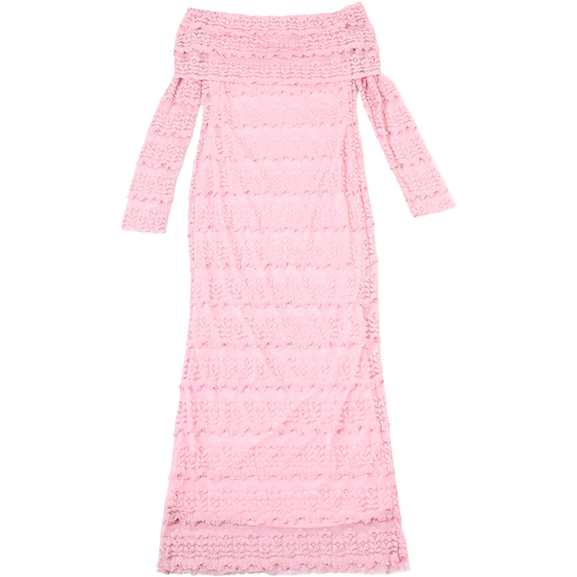 25 Edition – Elegant Off-Shoulder Lace Maxi Dress (Socialite Style) - enhanced image 10