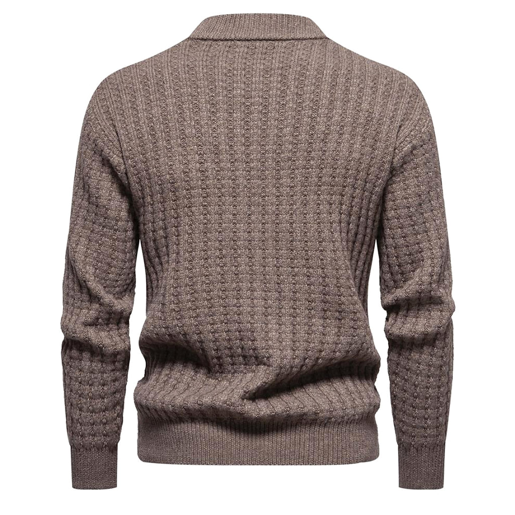 A.1. Autumn Men's Knitwear Solid Color Round Neck Fashion Sweater - enhanced image 10