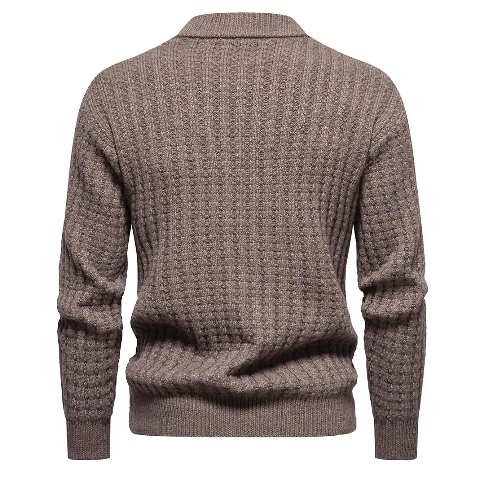 A.1. Autumn Men's Knitwear Solid Color Round Neck Fashion Sweater - enhanced image 10