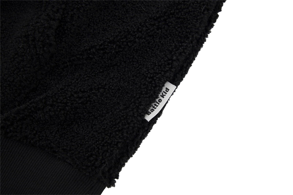 BATTLEKID - Lamb Wool Alphabet Embroidery Hooded Sweater Men - enhanced image 10