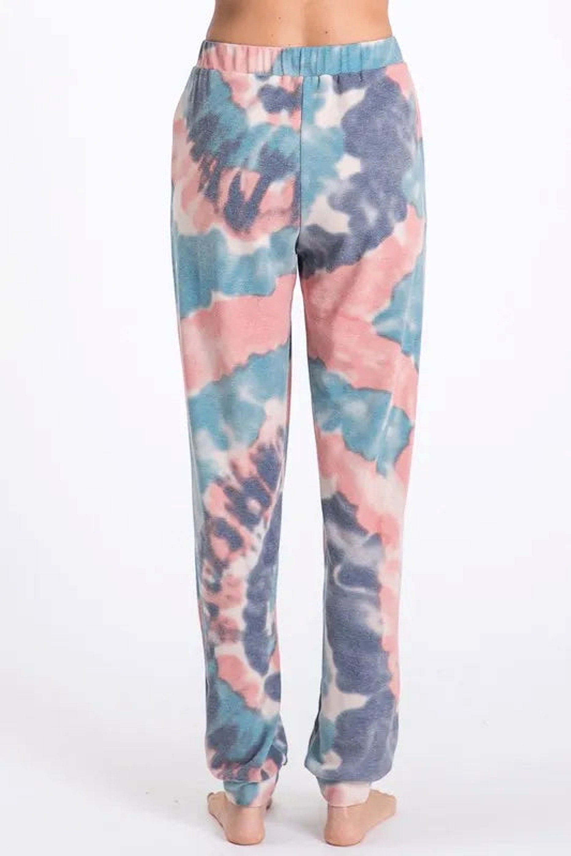 BiBi Tie Dye French Terry Casual Pants - enhanced image 10