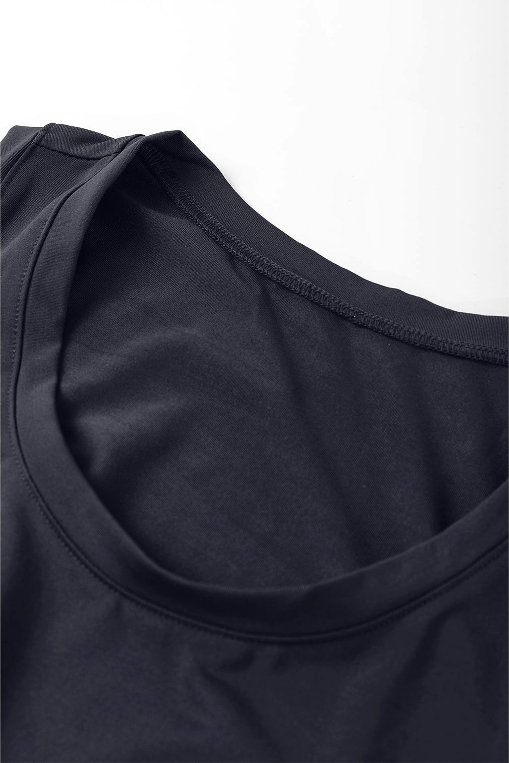 Black Casual Tank Style Tie Waist Pocketed Jogger Jumpsuit - enhanced image 10