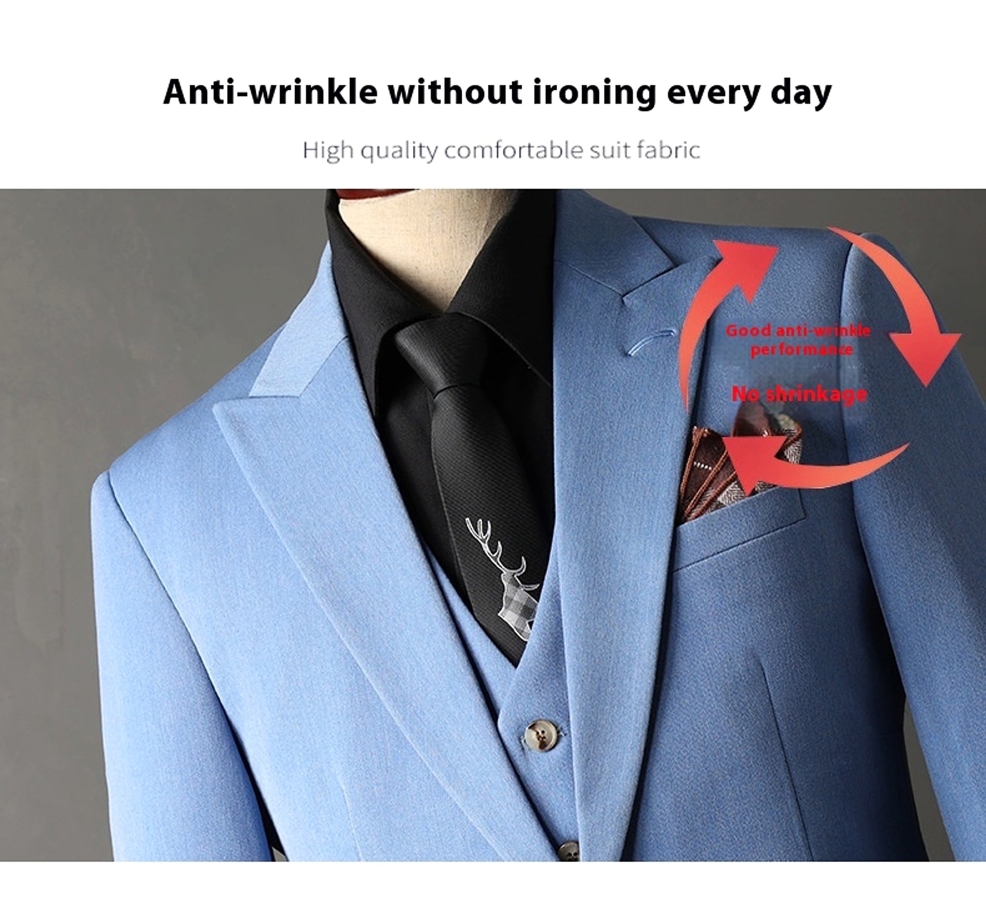 Élyséon™ – Groom’s Classic Wedding Suit Jacket Set - enhanced image 10