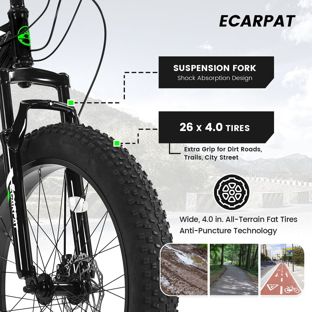 Carpat™Ruffryde – 26" Full Suspension Mountain Bike with Dual Disc Brakes (US Warehouse) - enhanced image 10