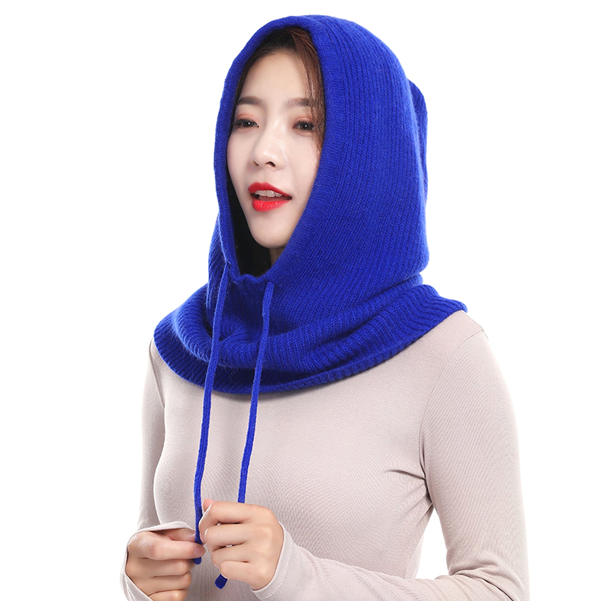 Cashmere Woolen Autumn And Winter Knitted Hat - enhanced image 10