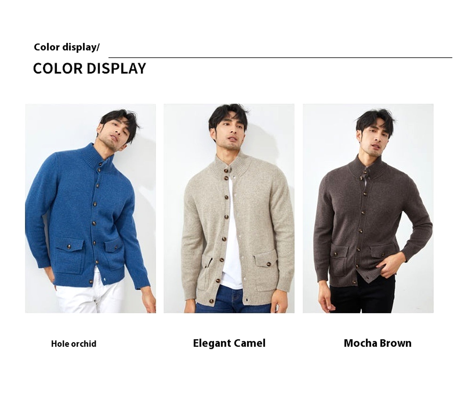 Luxe Knit Cashmere Cardigan for Men - enhanced image 10