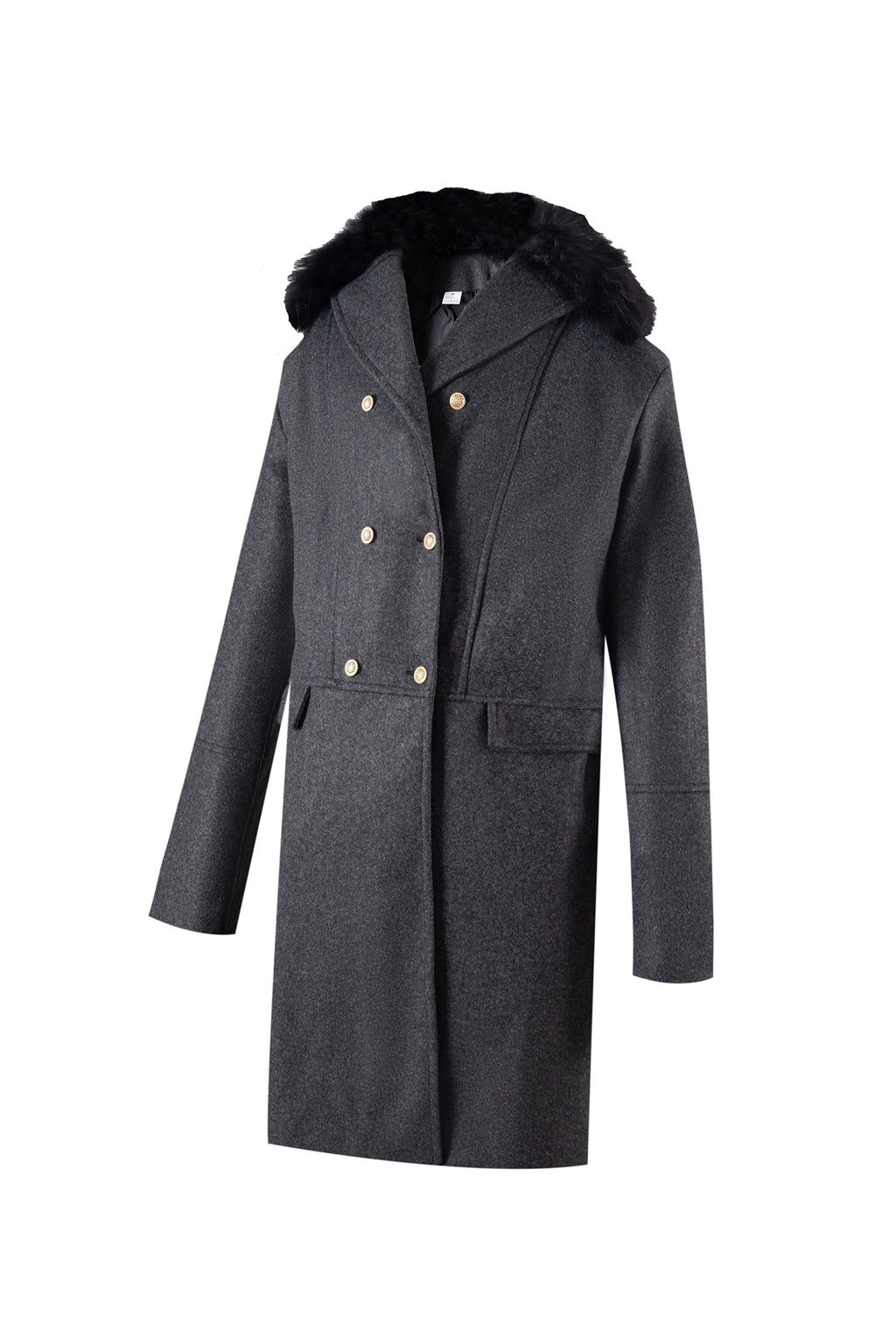 Casual Woolen Men's Trench Coat Men - enhanced image 10