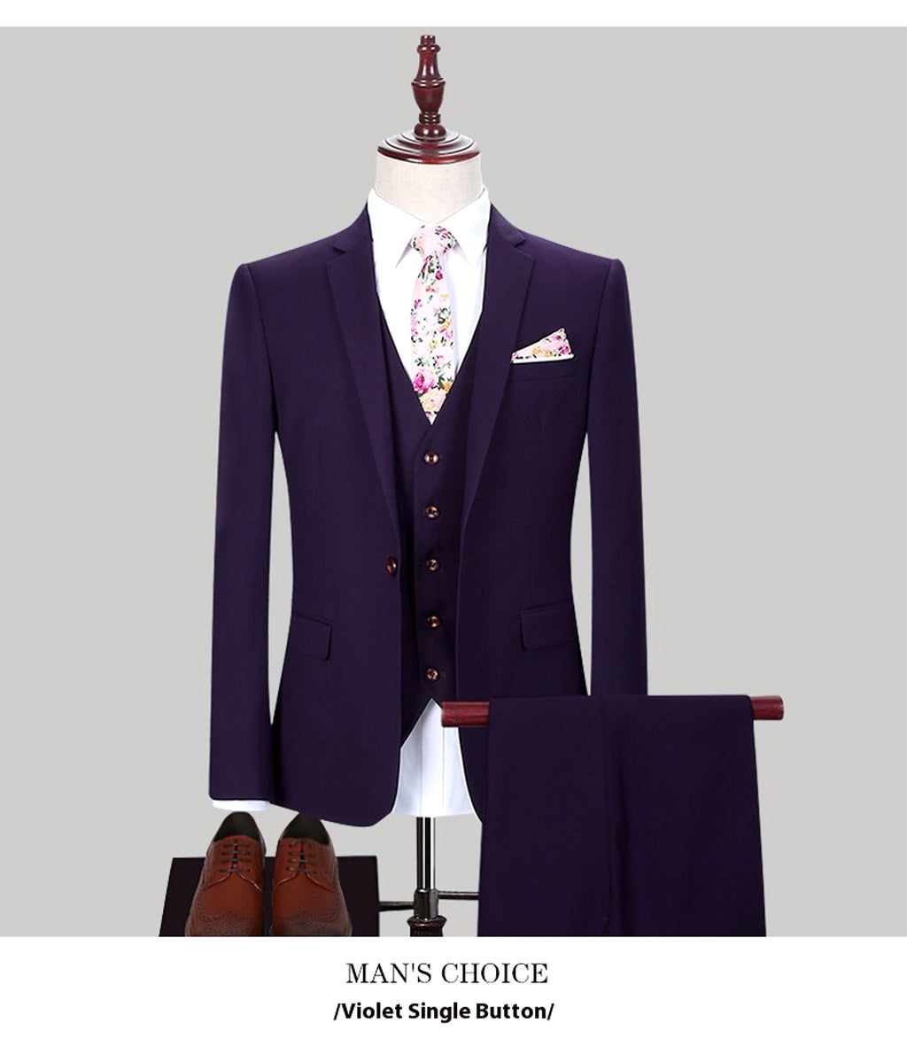 Veridien™ – Korean Slim Fit 3-Piece Suit - enhanced image 10