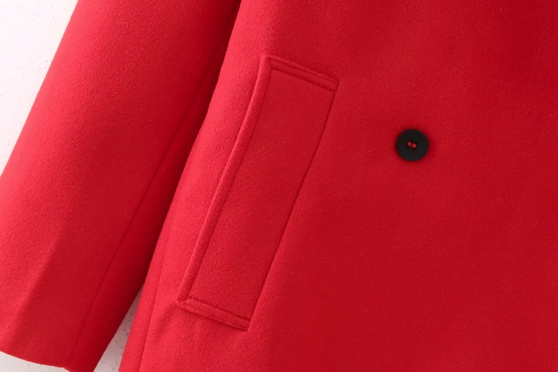 Double-Breasted Long Red Overcoat – Haute Edition 25 - enhanced image 10