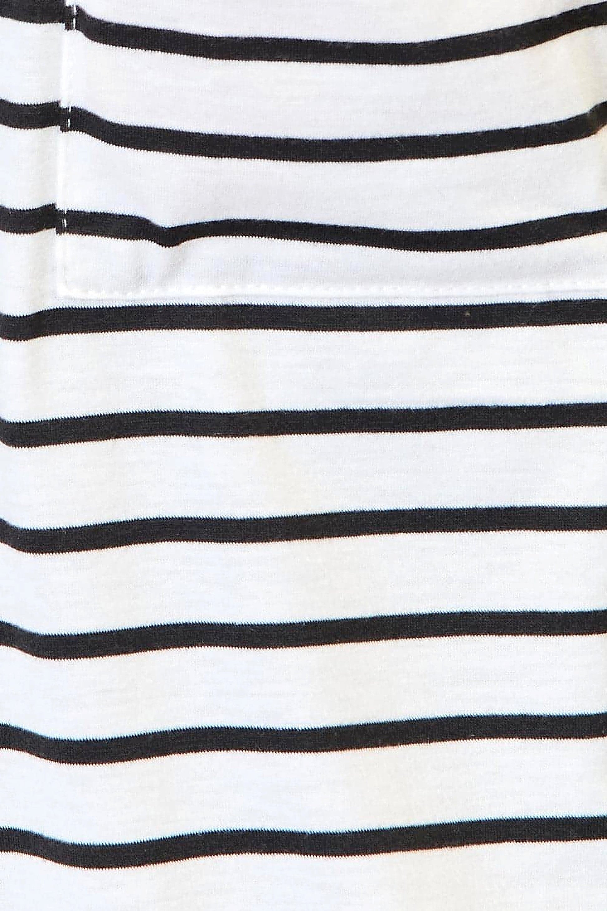 Double Take Striped Open Front Longline Cardigan - enhanced image 10