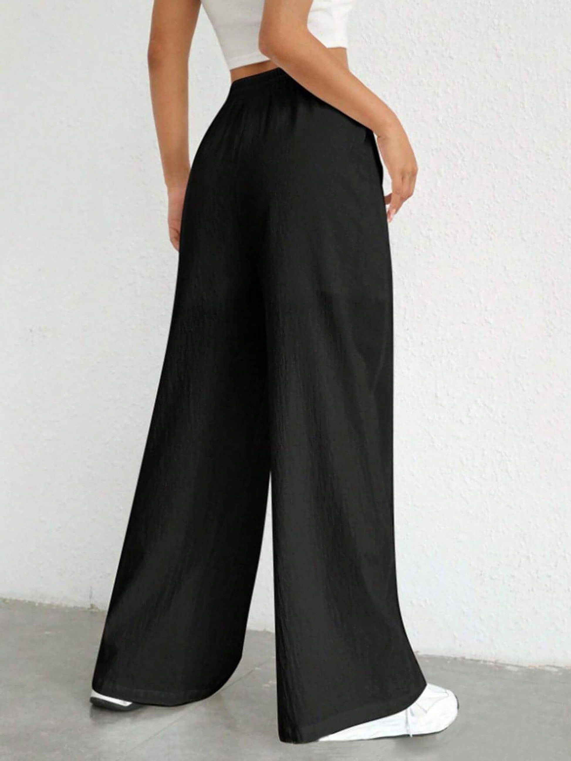Drawstring Wide Leg Pants - enhanced image 10