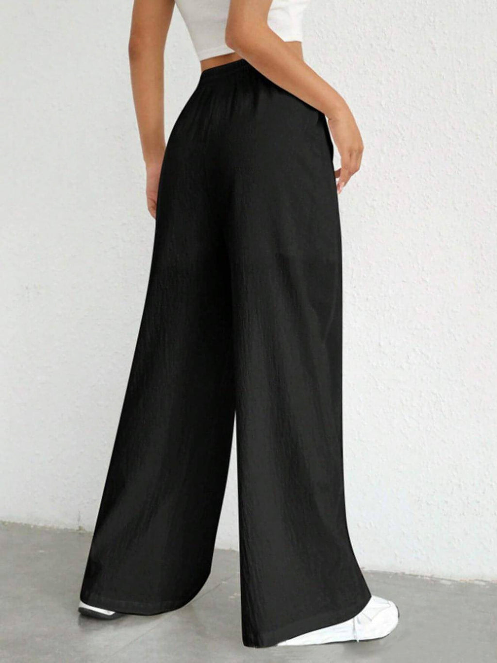 Drawstring Wide Leg Pants - enhanced image 10