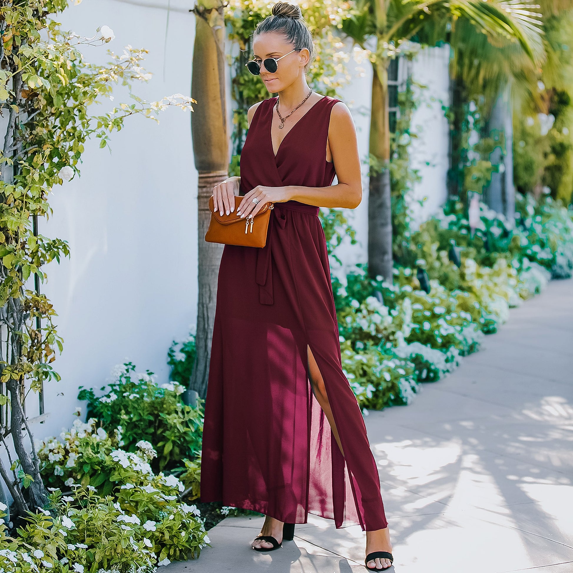 European And American V Neck Dress Women's Long Skirt - enhanced image 10