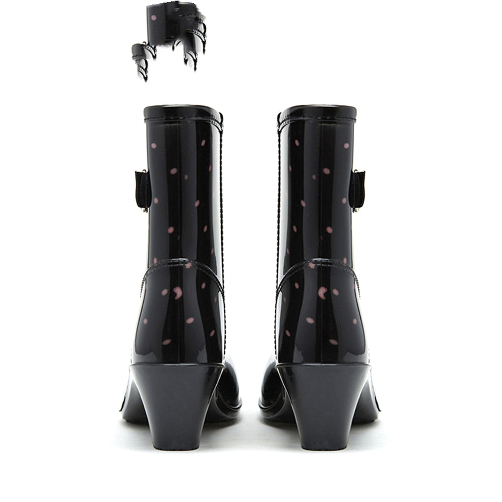 Fashion Buckle Rain Boots Female Mid-tube Non-slip Rubber Shoe Covers - enhanced image 10