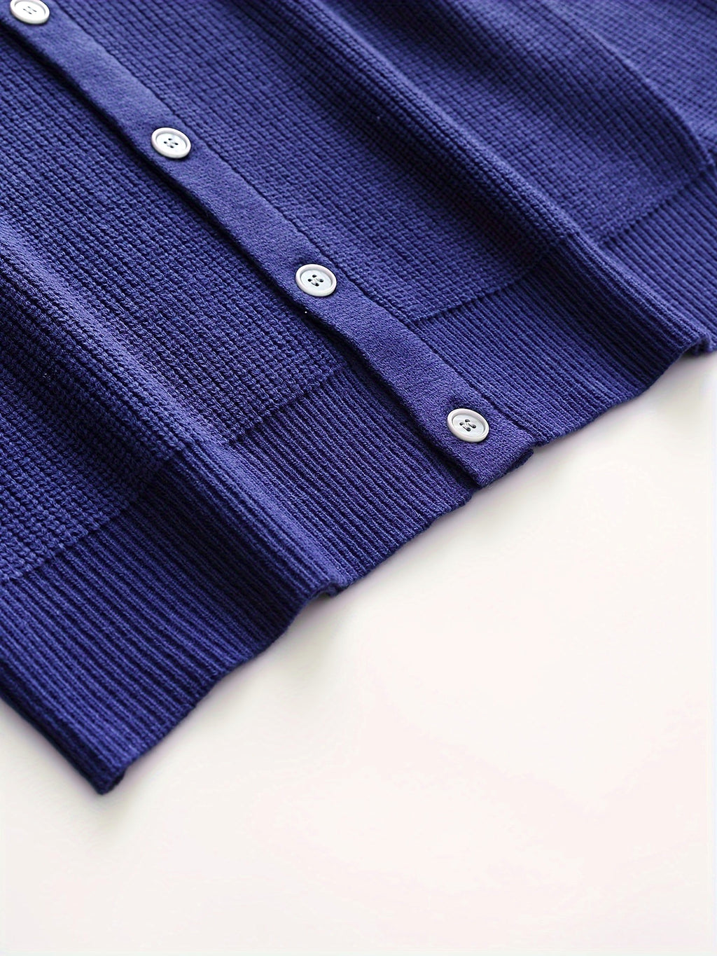 Fashion Solid Color Simple Men's Knitwear Cardigan Sweater Coat - enhanced image 10