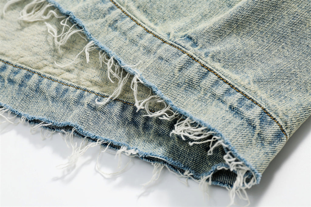 A.1  High Street Old Washing Water Denim Jacket  Women - enhanced image 10