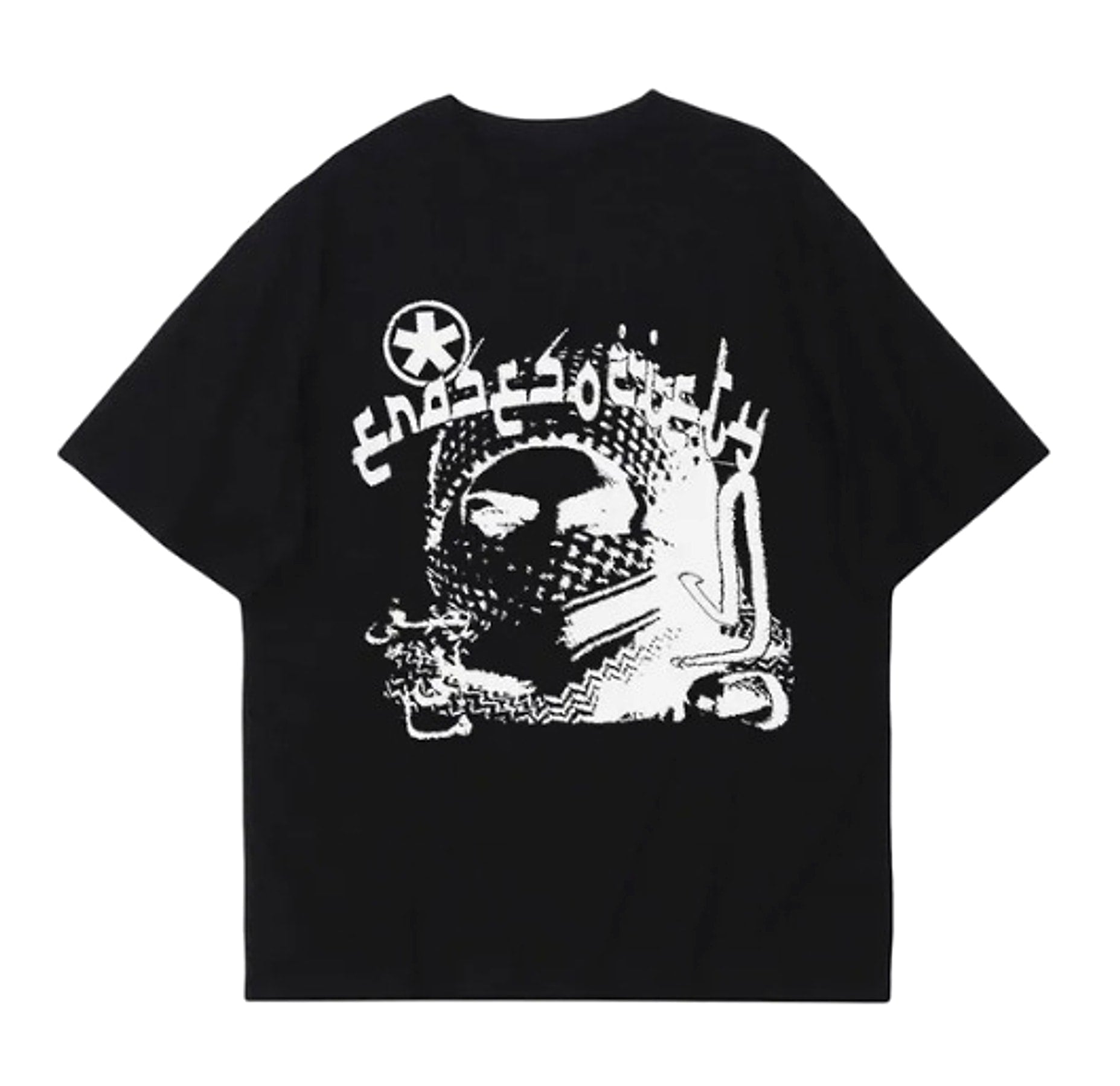 Hip Hop Loose Gothic Junk Pattern Printed T-shirt Men - enhanced image 10
