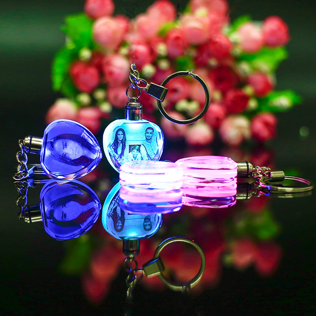 Personalised K9 crystal keyring with LED lighting & engraving - enhanced image 10