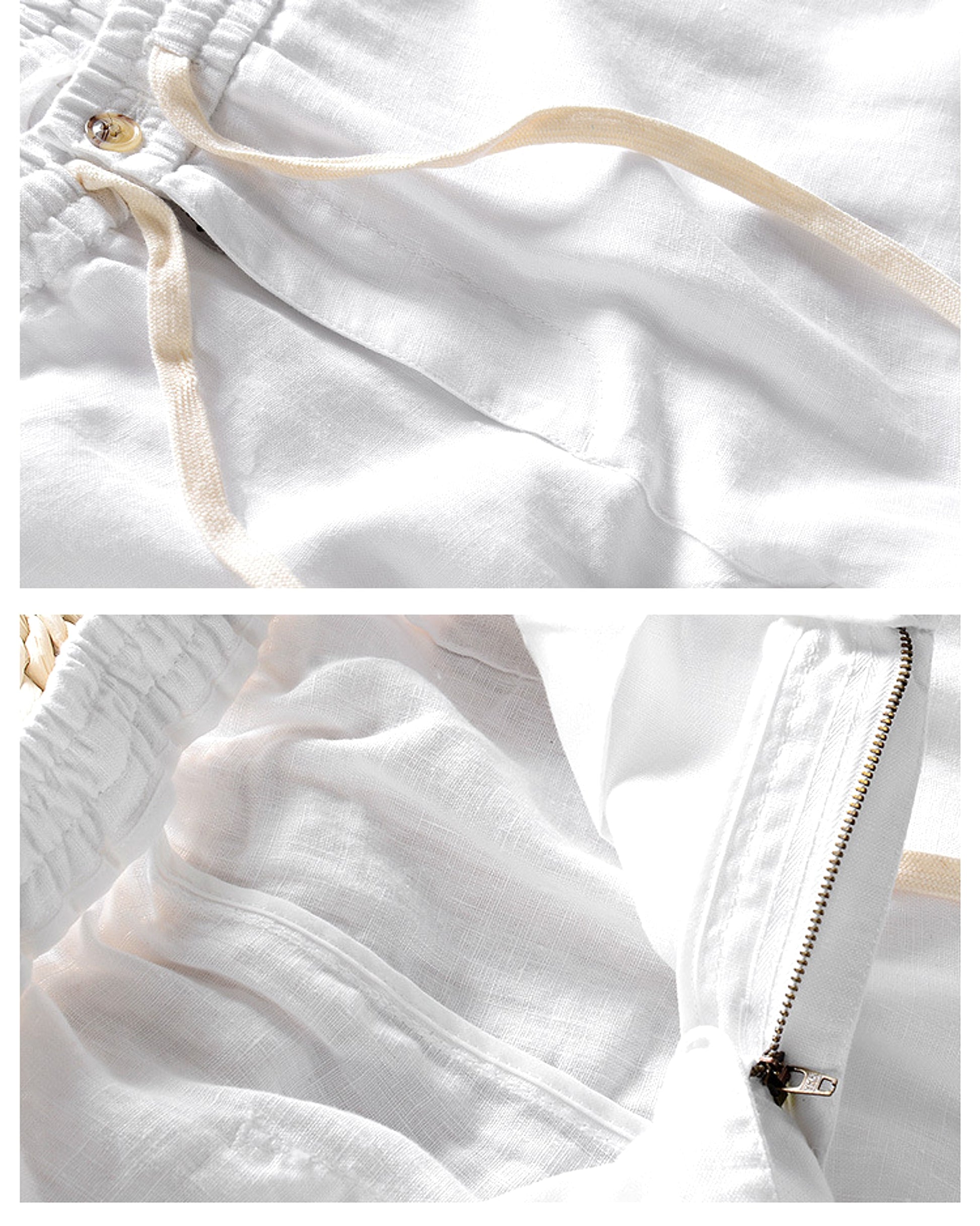 Linen Men's Casual Pants Youth Loose Thin - enhanced image 10
