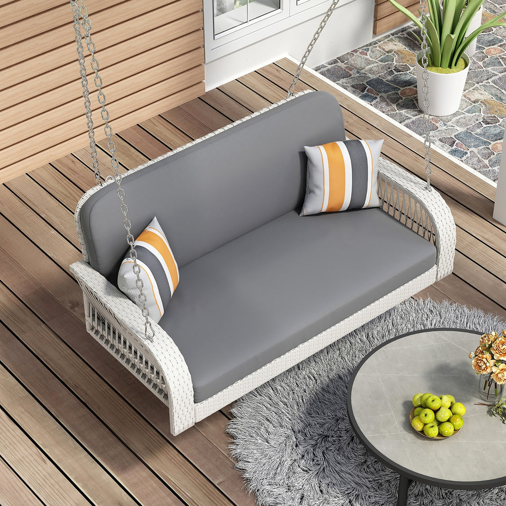 LuneluX – GO² Swing | Gartenlounge - Hängebank für 2 Personen (Grey-White) - enhanced image 10