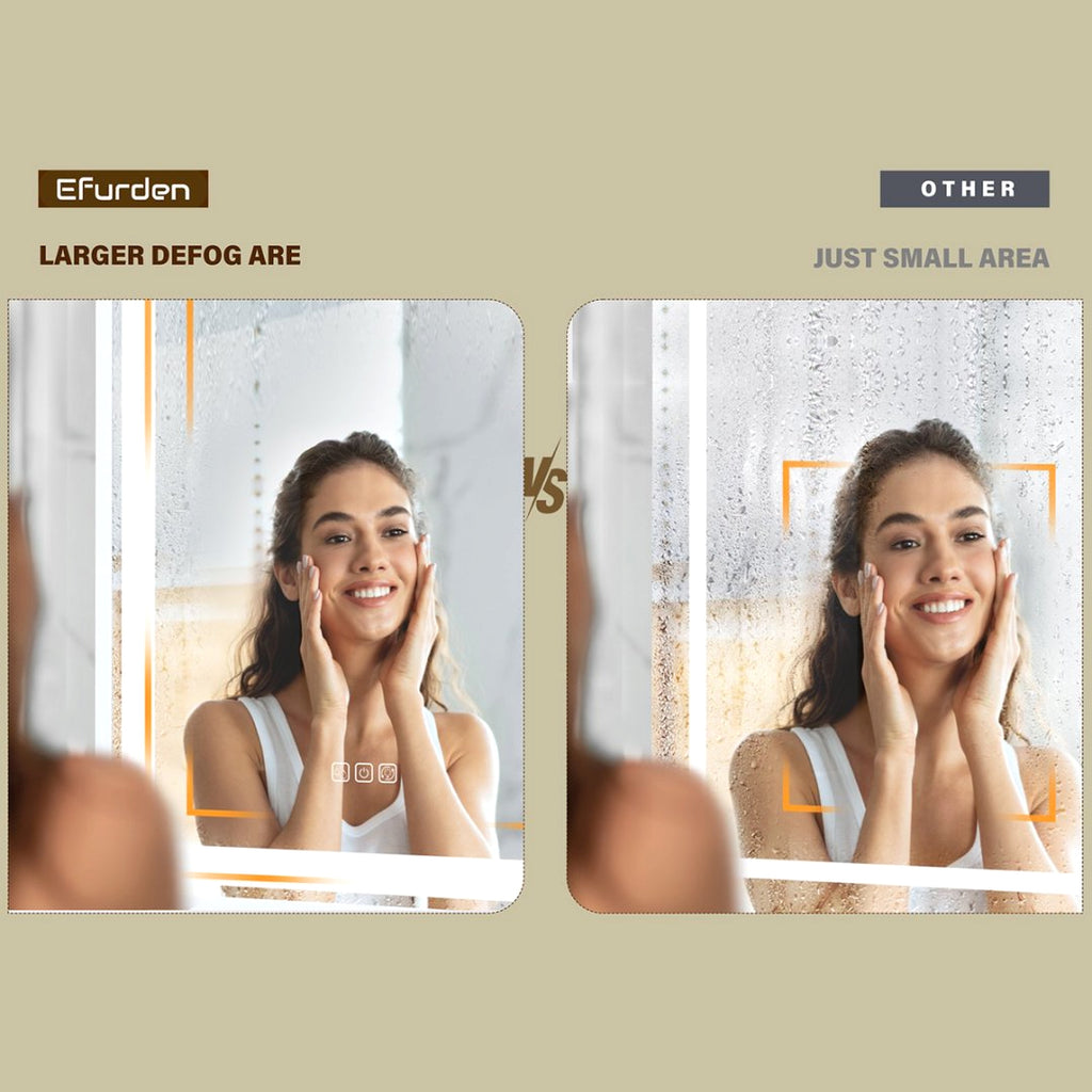 LuneluX_Home – Smart LED Bathroom Mirror with Anti-Fog & Touch Control (Vertical & Horizontal Mounting) - enhanced image 10