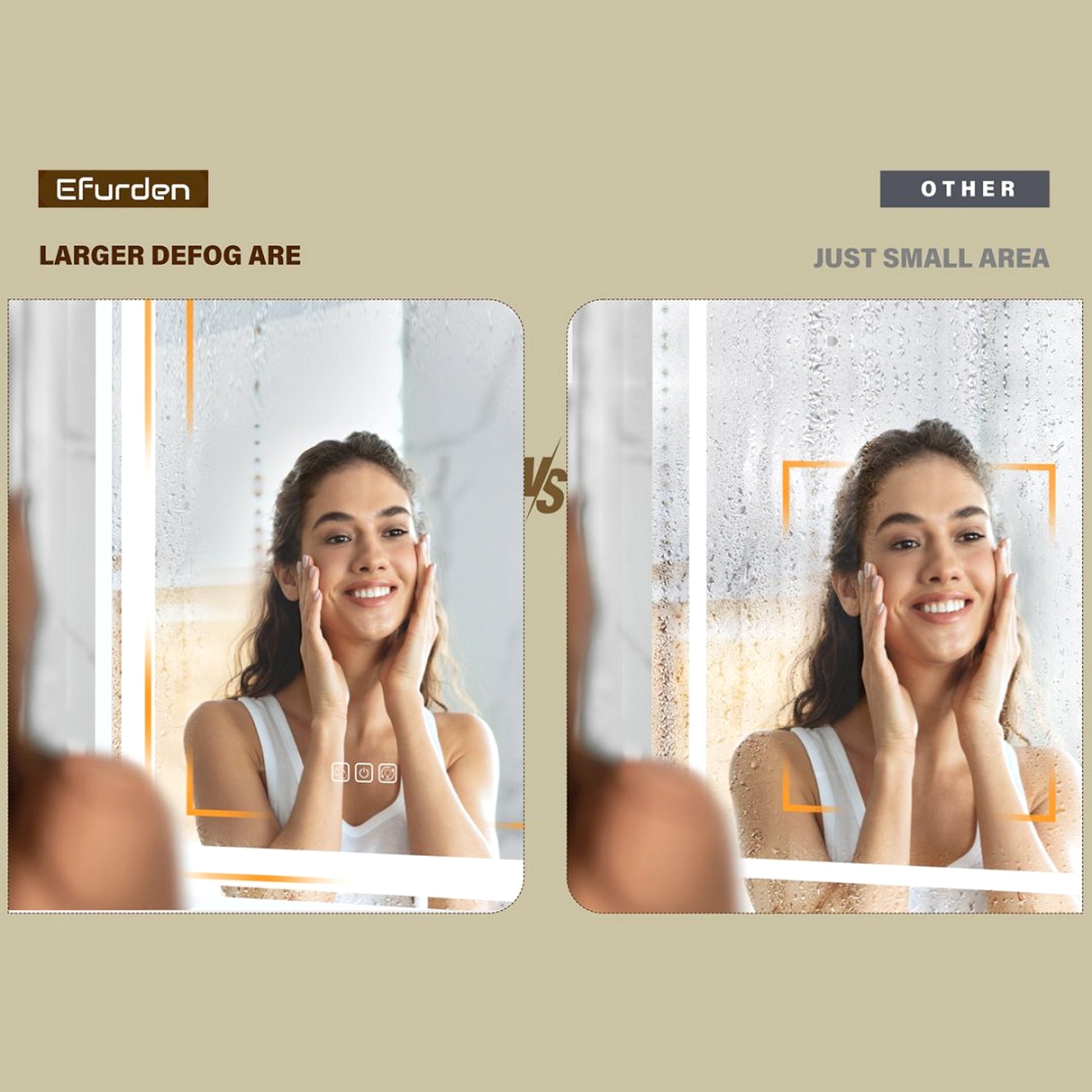 LuneluX_Home – Smart LED Bathroom Mirror with Anti-Fog & Touch Control (Vertical & Horizontal Mounting) - enhanced image 10