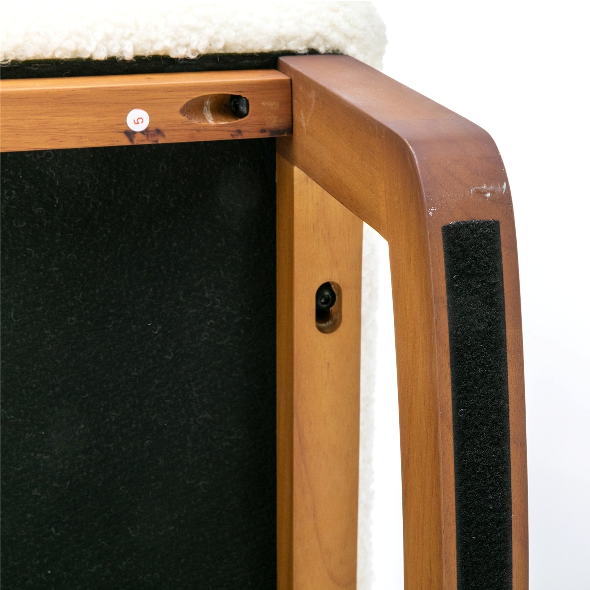 LuneluX_Home – "White Teddy" Rocking Lounge Chair - enhanced image 10