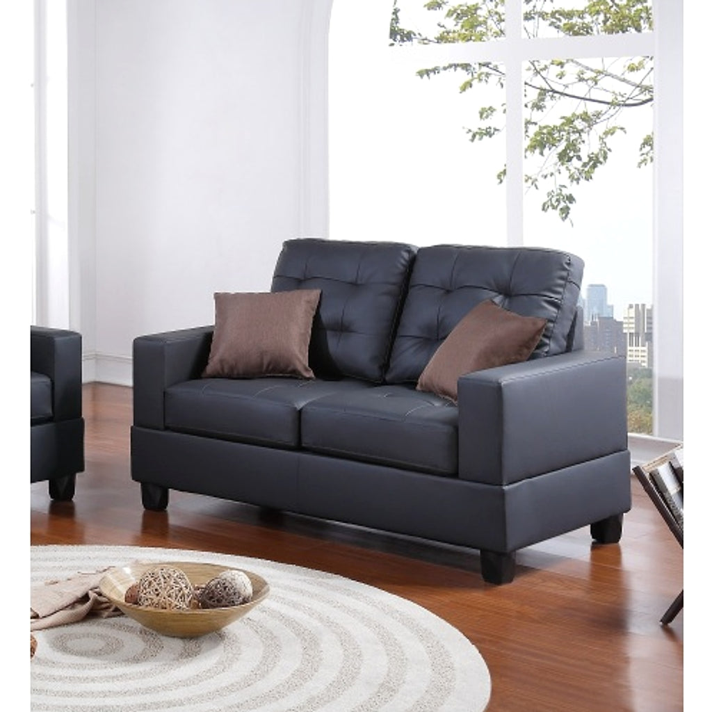 LuxeLiving™ – 2‑Piece Faux Leather Sofa Set with Pillows (US Warehouse) - enhanced image 10