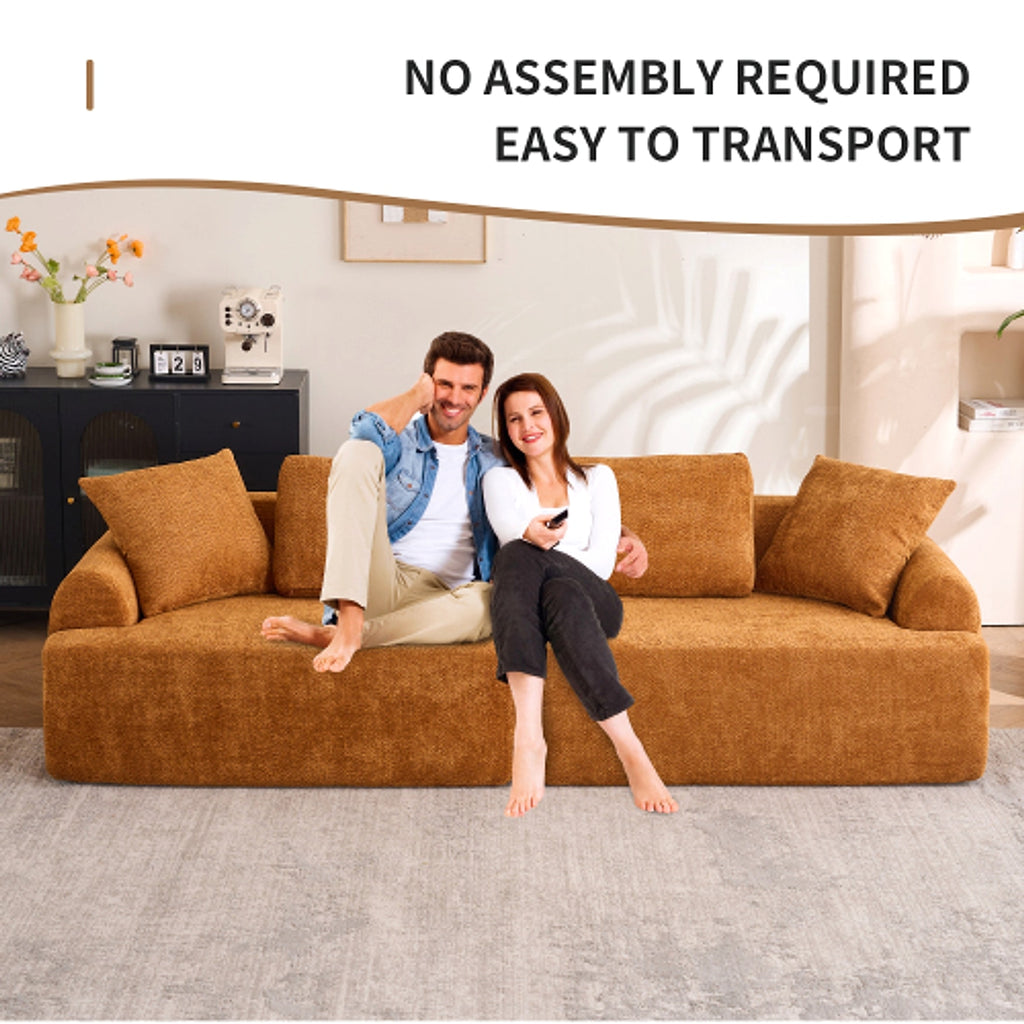 LuxeLiving™ – 4‑Seater Compression Sofa with Pillows (US Warehouse) - enhanced image 10